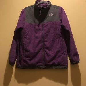 The North Face Purple and Gray Kids Jacket